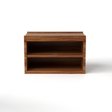 Load image into Gallery viewer, Stava Bedside Table | Solid Walnut/Teak/Oak Wood (Open) | 3 Feet Length