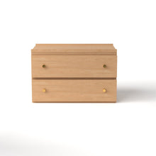 Load image into Gallery viewer, Stava Bedside Table | Solid Walnut/Teak/Oak Wood | 3 Feet Length