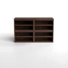 Load image into Gallery viewer, Stava Modular Shelving System | Solid Walnut/Teak/Oak Wood (4x2) | 5.5 Feet Length