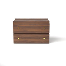 Load image into Gallery viewer, Stava Bedside Table | Solid Walnut/Teak/Oak Wood | 3 Feet Length