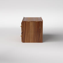 Load image into Gallery viewer, Stava Bedside Table | Solid Walnut/Teak/Oak Wood | 3 Feet Length