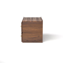 Load image into Gallery viewer, Stava Bedside Table | Solid Walnut/Teak/Oak Wood | 3 Feet Length