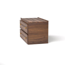 Load image into Gallery viewer, Stava Bedside Table | Solid Walnut/Teak/Oak Wood | 3 Feet Length