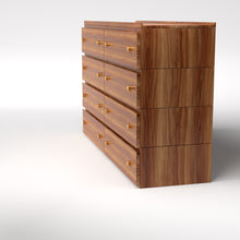 Load image into Gallery viewer, Stava Modular Drawer System | Solid Walnut/Teak/Oak Wood (4x2) | 5.5 Feet Length