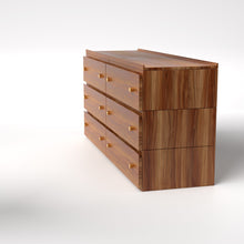Load image into Gallery viewer, Stava Modular Drawer System | Solid Walnut/Teak/Oak Wood (3x2) | 5.5 Feet Length