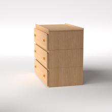Load image into Gallery viewer, Stava Modular Drawer System | Solid Walnut/Teak/Oak Wood (3x1) | 3 Feet Length