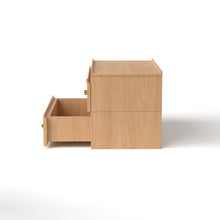Load image into Gallery viewer, Stava Bedside Table | Solid Walnut/Teak/Oak Wood | 3 Feet Length