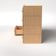 Load image into Gallery viewer, Stava Modular Drawer System | Solid Walnut/Teak/Oak Wood (4x2) | 5.5 Feet Length