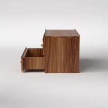 Load image into Gallery viewer, Stava Bedside Table | Solid Walnut/Teak/Oak Wood | 3 Feet Length