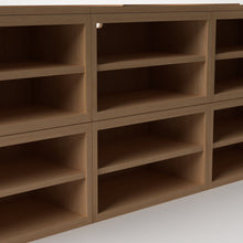 Load image into Gallery viewer, Stava Modular Shelving System | Solid Walnut/Teak/Oak Wood (4x3) | 8 Feet Length
