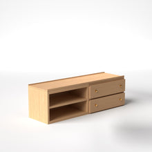 Load image into Gallery viewer, Stava Modular Credenza System | Solid Walnut/Teak/Oak Wood (2x2) | 5.5 Feet Length