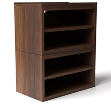Load image into Gallery viewer, Stava Modular Shelving System | Solid Walnut/Teak/Oak Wood (4x1) | 3 Feet Length