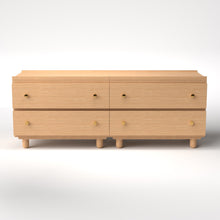 Load image into Gallery viewer, Stava Modular Drawer System | Solid Walnut/Teak/Oak Wood (2x2) | 5.5 Feet Length