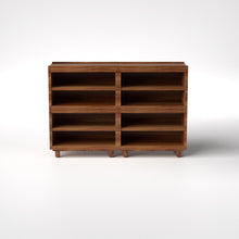 Load image into Gallery viewer, Stava Modular Shelving System | Solid Walnut/Teak/Oak Wood (4x2) | 5.5 Feet Length