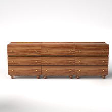 Load image into Gallery viewer, Stava Modular Drawer System | Solid Walnut/Teak/Oak Wood (3x3) | 8 Feet Length