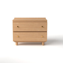 Load image into Gallery viewer, Stava Bedside Table | Solid Walnut/Teak/Oak Wood | 3 Feet Length