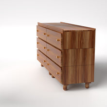 Load image into Gallery viewer, Stava Modular Drawer System | Solid Walnut/Teak/Oak Wood (3x2) | 5.5 Feet Length