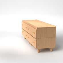 Load image into Gallery viewer, Stava Modular Drawer System | Solid Walnut/Teak/Oak Wood (2x2) | 5.5 Feet Length