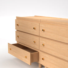 Load image into Gallery viewer, Stava Modular Drawer System | Solid Walnut/Teak/Oak Wood (3x2) | 5.5 Feet Length