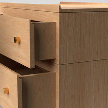 Load image into Gallery viewer, Stava Bedside Table | Solid Walnut/Teak/Oak Wood | 3 Feet Length