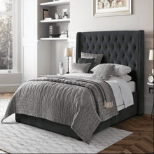 Load image into Gallery viewer, Austin Upholstered Bed Without Storage In Suede