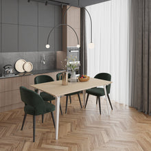 Load image into Gallery viewer, Serenity Dining Table (5x3 feet) - White Oak Veneer