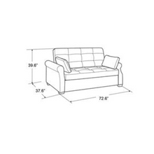 Load image into Gallery viewer, Elegance Scape Sofa Cum Bed in Suede