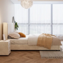 Load image into Gallery viewer, Heirloom Upholstered Bed Without Storage In Suede
