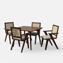 Load image into Gallery viewer, Helena-Flora Walnut Dining Table Set - 4 & 6 Seater - All Sizes