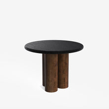 Load image into Gallery viewer, Amor-Lidia Textured Black Dining Table Set with Premium Trimming - 2, 4 & 6 Seater/ All sizes