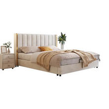 Load image into Gallery viewer, Heirloom Upholstered Bed Without Storage In Suede