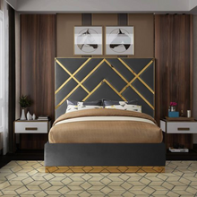 Load image into Gallery viewer, Lunalux Upholstered Bed Without Storage In Suede