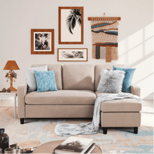 Load image into Gallery viewer, Futz Linen Upholstered L-shaped Sectional Sofa