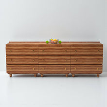 Load image into Gallery viewer, Stava Modular Drawer System | Solid Walnut/Teak/Oak Wood (3x3) | 8 Feet Length