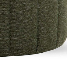 Load image into Gallery viewer, Vista Round Ottoman In Velvet Fabric
