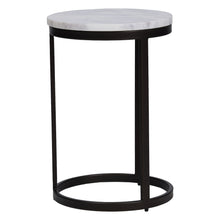 Load image into Gallery viewer, EthnoGlow Sagra Nesting Marble Side Table Set of 3 in Black Finish