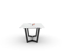 Load image into Gallery viewer, Aanvo Marble Top Coffee Table In Black Finish
