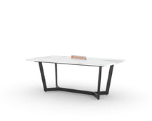 Load image into Gallery viewer, Aanvo Marble Top Coffee Table In Black Finish