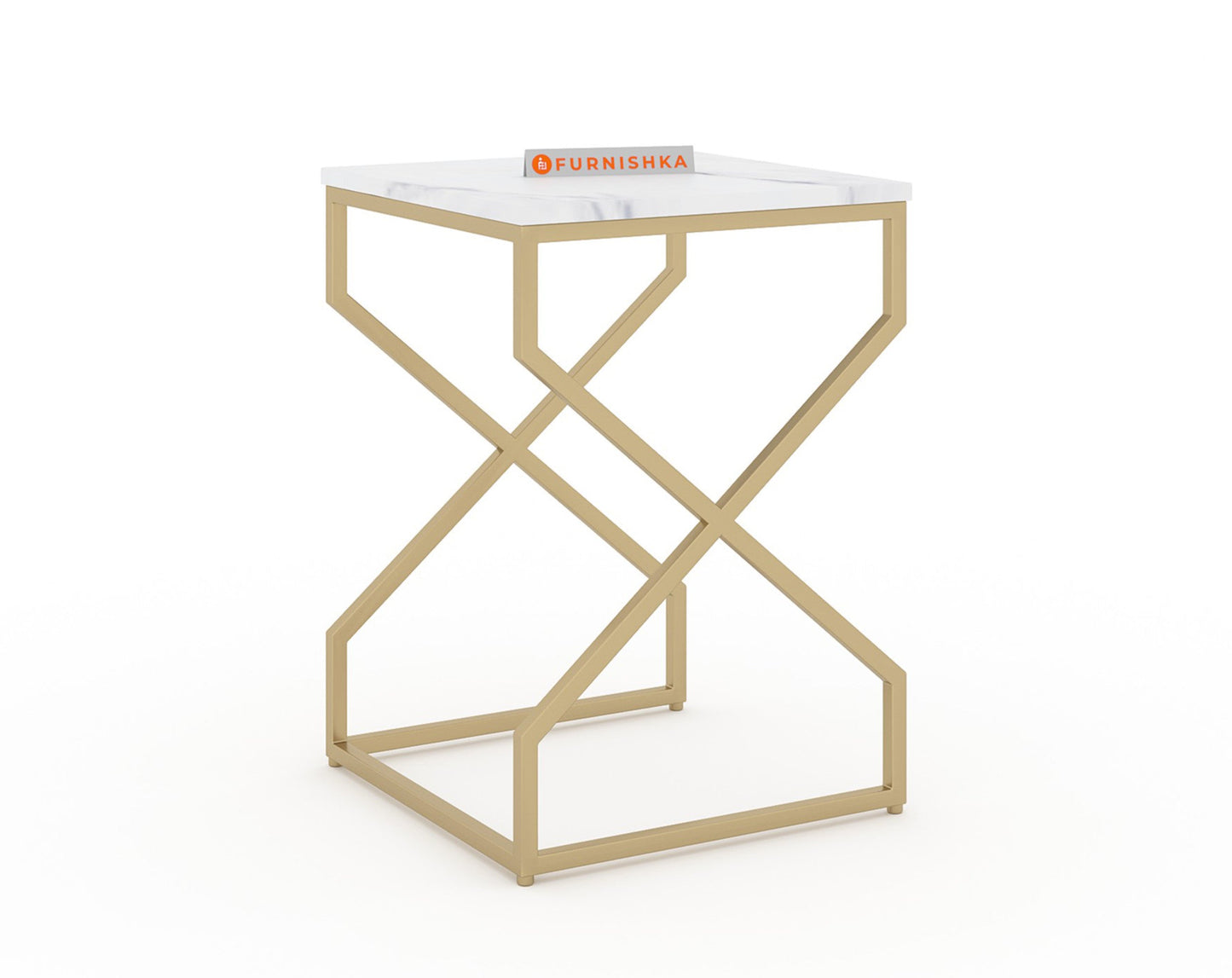 Melbourne Marble Nesting Table In Gold Finish (Set Of 3)