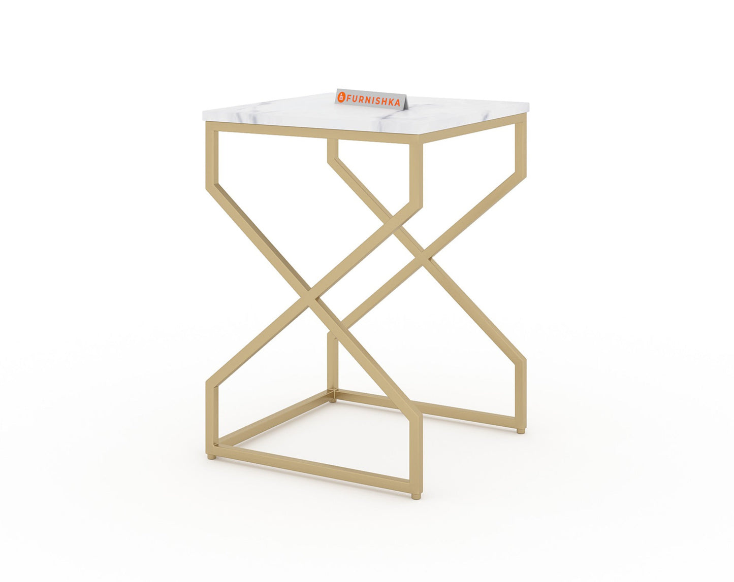 Melbourne Marble Nesting Table In Gold Finish (Set Of 3)
