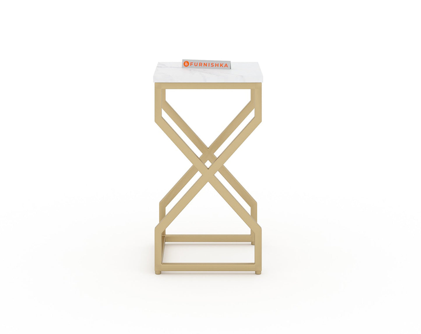 Melbourne Marble Nesting Table In Gold Finish (Set Of 3)