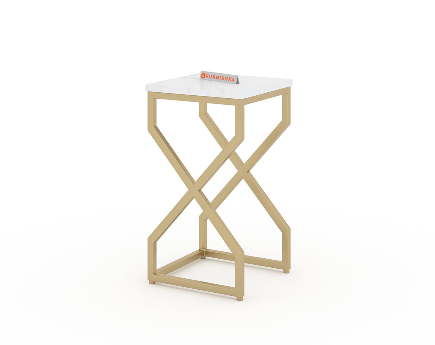 Melbourne Marble Nesting Table In Gold Finish (Set Of 3)
