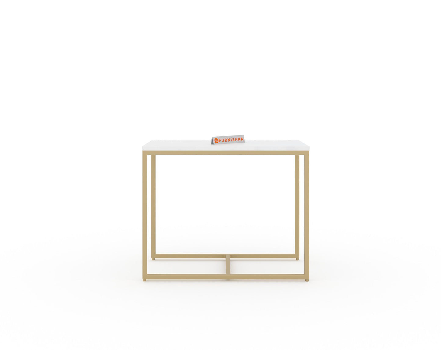 Arina Marble Nesting Coffee Table In Gold Finish