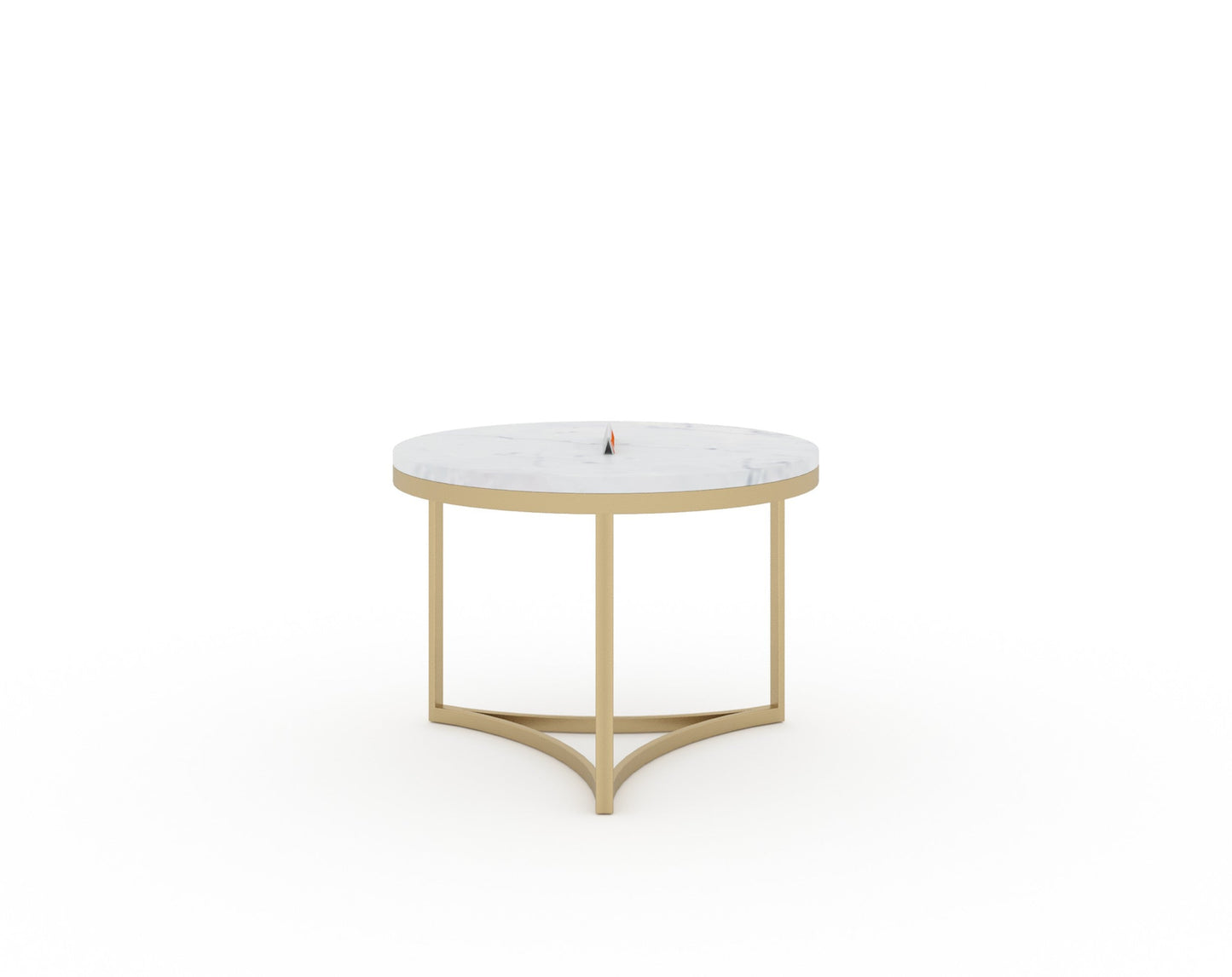 Evara Nesting Coffee Table Set of 2 In Gold Finish