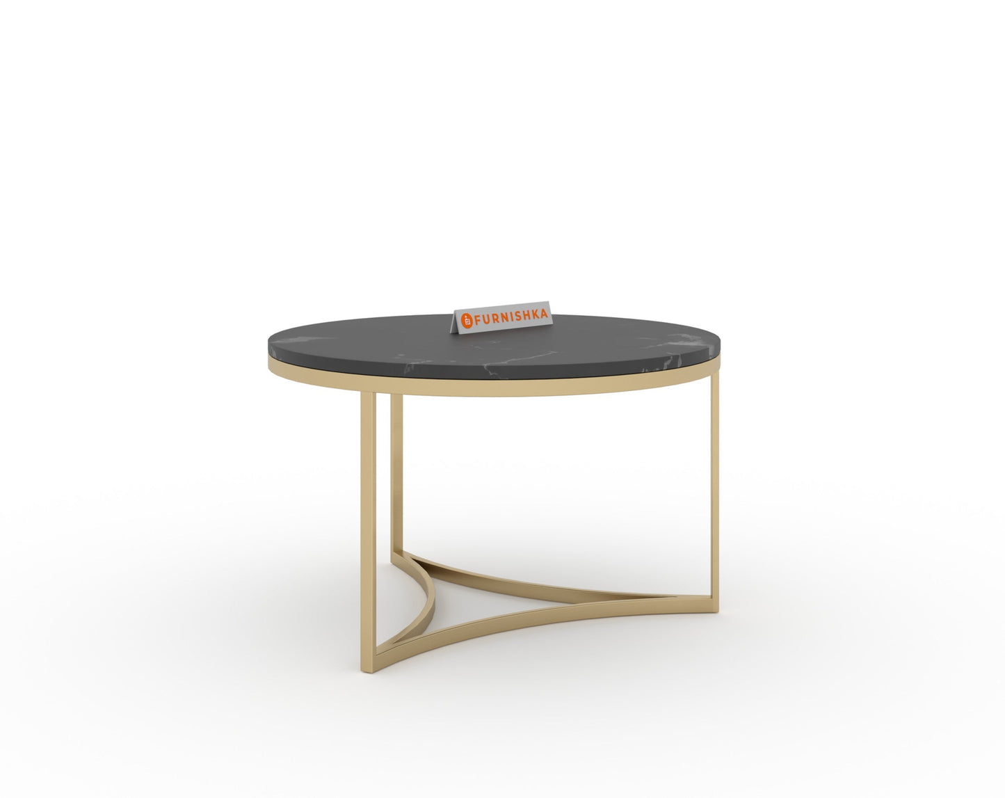 Evara Nesting Coffee Table Set of 2 In Gold Finish