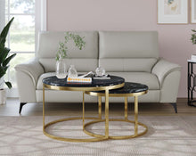 Load image into Gallery viewer, Arcus Nesting Coffee Table with Black Engineered Marble Top