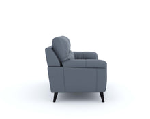 Load image into Gallery viewer, Suntory Leather 2 Seater Sofa - Ocean Blue Finish