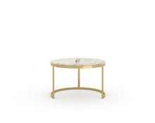 Load image into Gallery viewer, Arcus Nesting Coffee Table with Australian Onyx Top