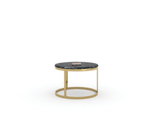 Load image into Gallery viewer, Arcus Nesting Coffee Table with Black Engineered Marble Top