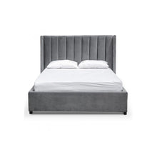 Load image into Gallery viewer, Kingdom Upholstered Bed Without Storage In Suede